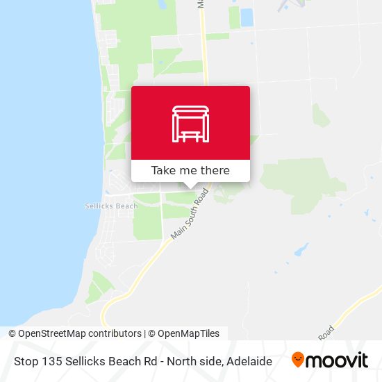 Stop 135 Sellicks Beach Rd - North side map