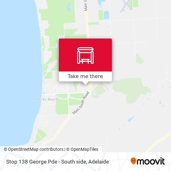 Stop 138 George Pde - South side map
