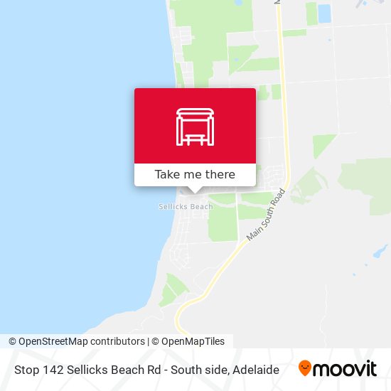 Stop 142 Sellicks Beach Rd - South side map