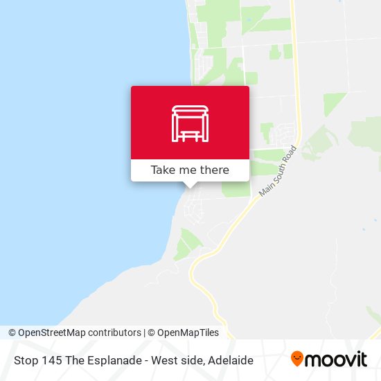 Stop 145 The Esplanade - West side map