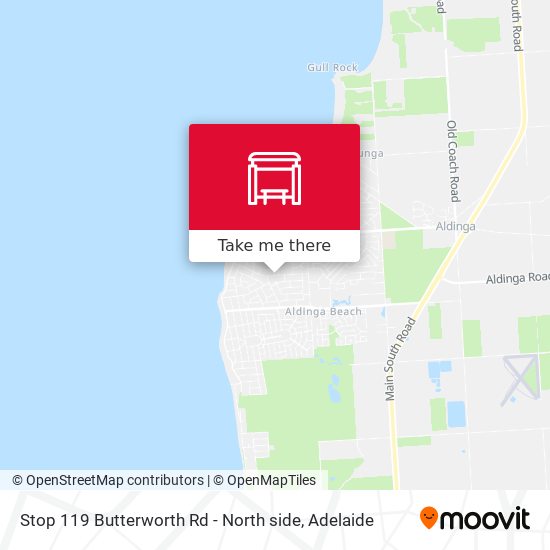 Stop 119 Butterworth Rd - North side map