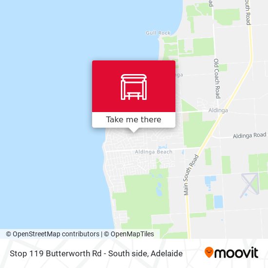 Stop 119 Butterworth Rd - South side map