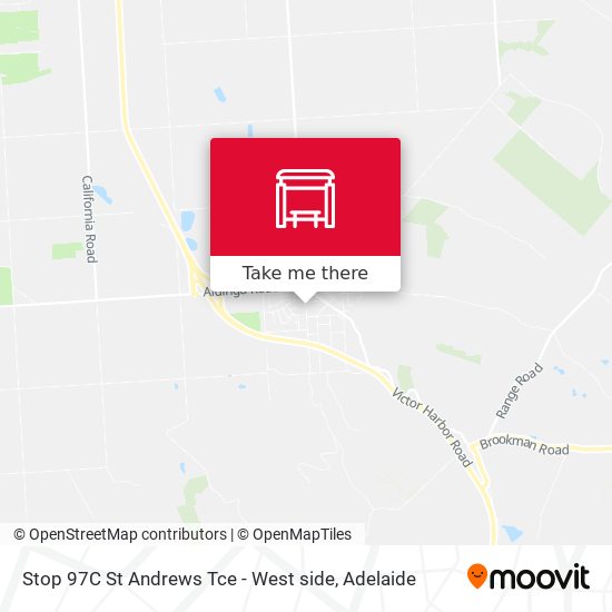 Stop 97C St Andrews Tce - West side map