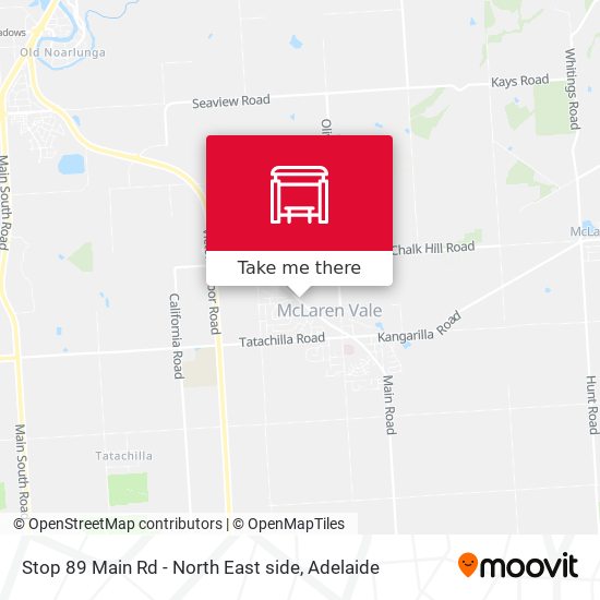 Stop 89 Main Rd - North East side map