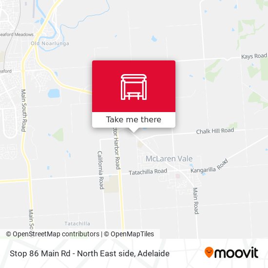 Stop 86 Main Rd - North East side map