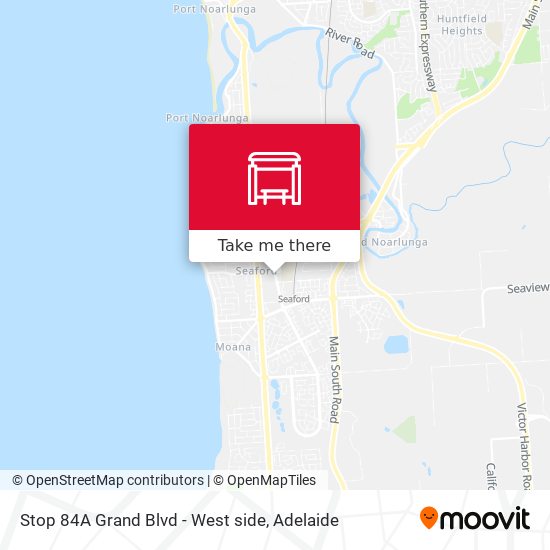 Stop 84A Grand Blvd - West side map
