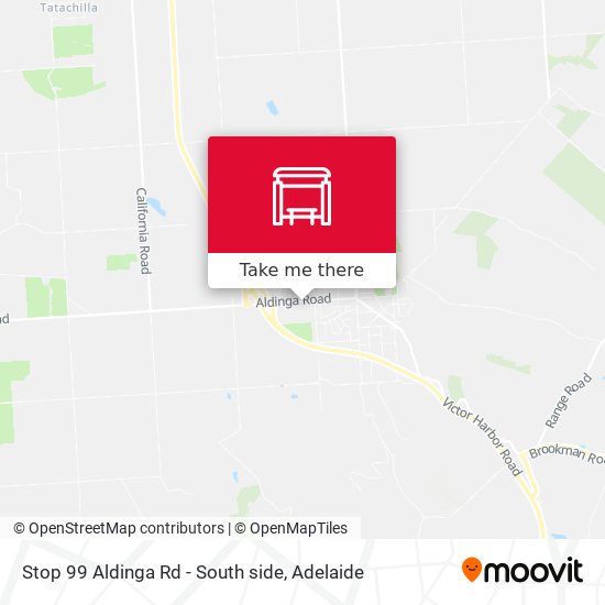 Stop 99 Aldinga Rd - South side map