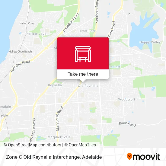 Mapa Zone C Old Reynella Interchange