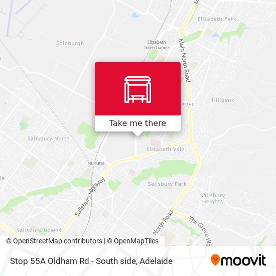 Stop 55A Oldham Rd - South side map