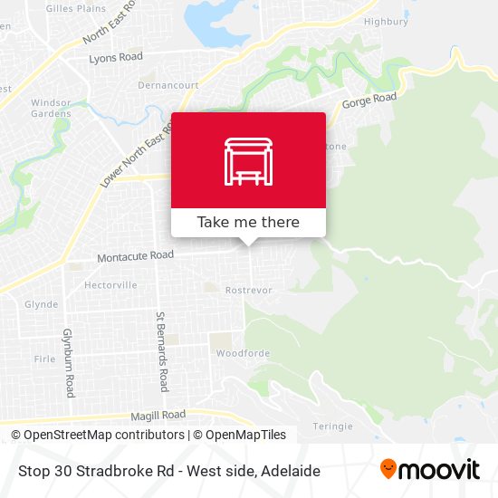 Stop 30 Stradbroke Rd - West side map