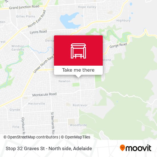 Stop 32 Graves St - North side map