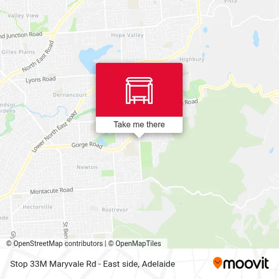 Mapa Stop 33M Maryvale Rd - East side