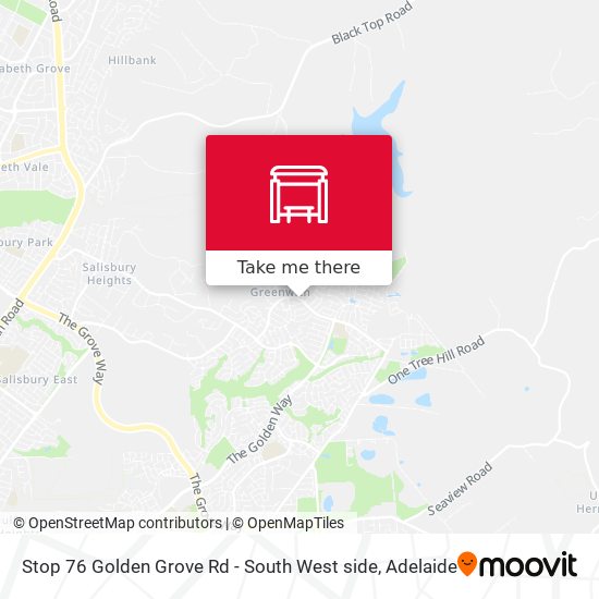 Stop 76 Golden Grove Rd - South West side map