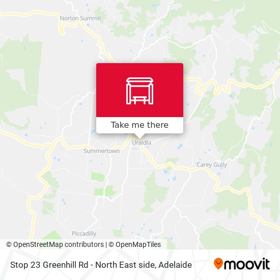 Stop 23 Greenhill Rd - North East side map