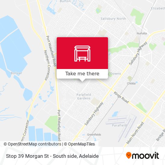 Stop 39 Morgan St - South side map