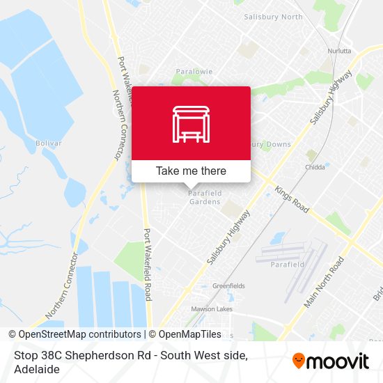 Stop 38C Shepherdson Rd - South West side map