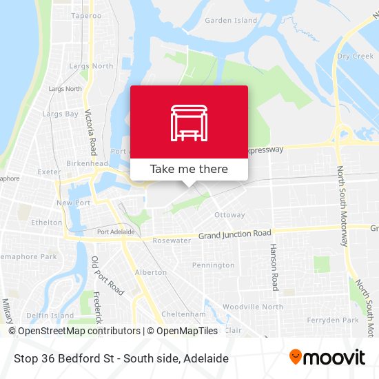 Stop 36 Bedford St - South side map