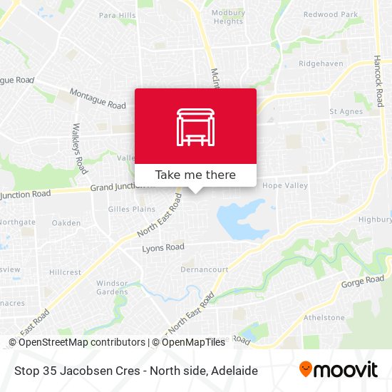 Stop 35 Jacobsen Cres - North side map