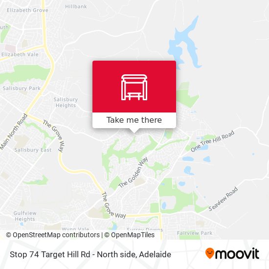 Mapa Stop 74 Target Hill Rd - North side