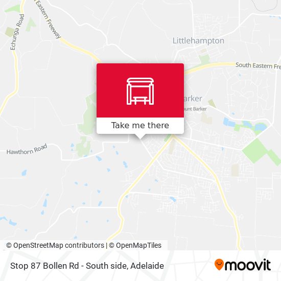 Stop 87 Bollen Rd - South side map