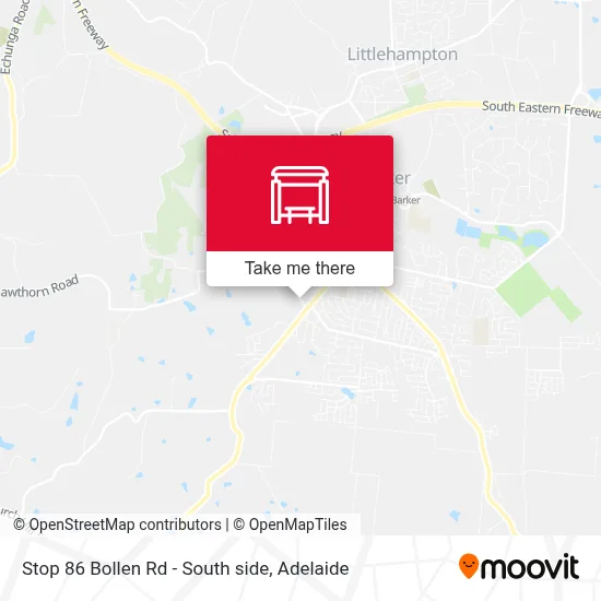 Mapa Stop 86 Bollen Rd - South side