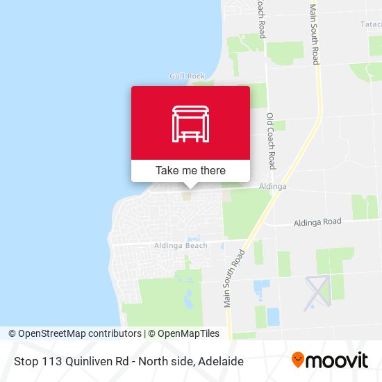 Stop 113 Quinliven Rd - North side map