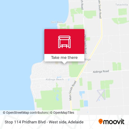 Stop 114 Pridham Blvd - West side map