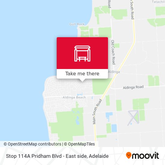Stop 114A Pridham Blvd - East side map