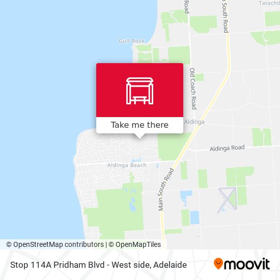 Stop 114A Pridham Blvd - West side map
