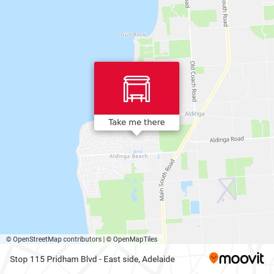 Stop 115 Pridham Blvd - East side map
