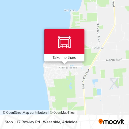 Stop 117 Rowley Rd - West side map