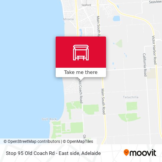Stop 95 Old Coach Rd - East side map