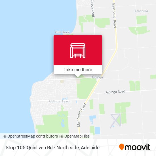 Stop 105 Quinliven Rd - North side map