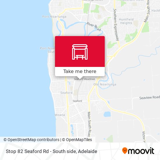 Stop 82 Seaford Rd - South side map