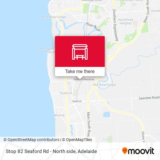 Stop 82 Seaford Rd - North side map