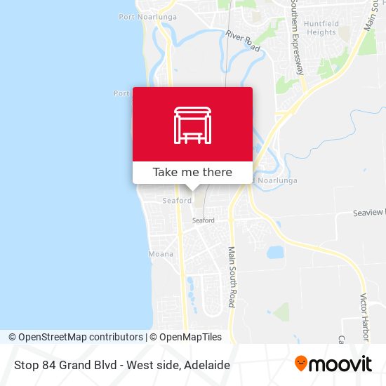 Stop 84 Grand Blvd - West side map