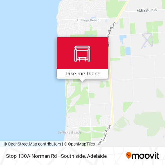 Stop 130A Norman Rd - South side map
