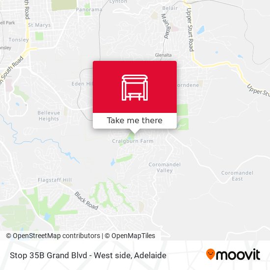 Stop 35B Grand Blvd - West side map
