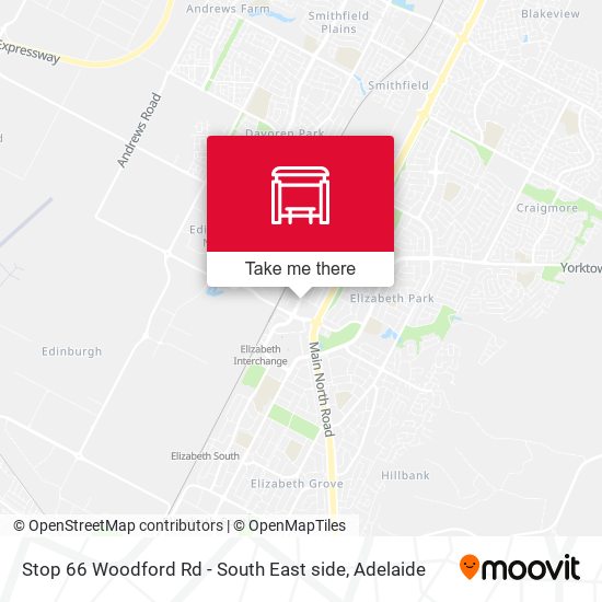 Stop 66 Woodford Rd - South East side map