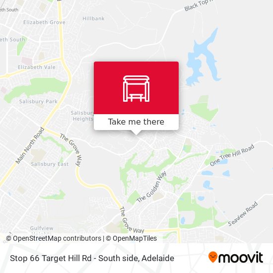 Stop 66 Target Hill Rd - South side map