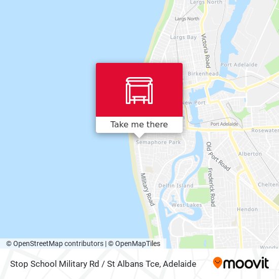 Stop School Military Rd / St Albans Tce map