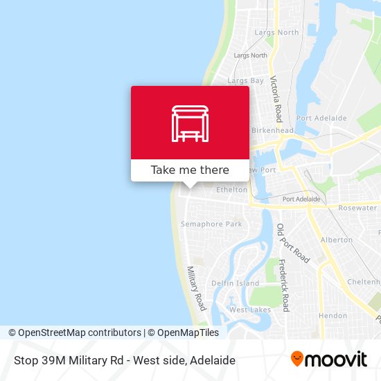 Stop 39M Military Rd - West side map