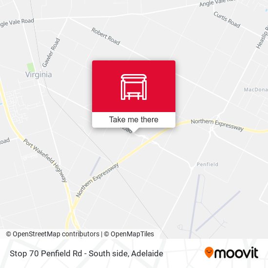 Stop 70 Penfield Rd - South side map