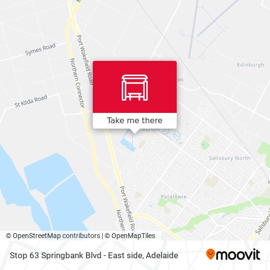 Stop 63 Springbank Blvd - East side map
