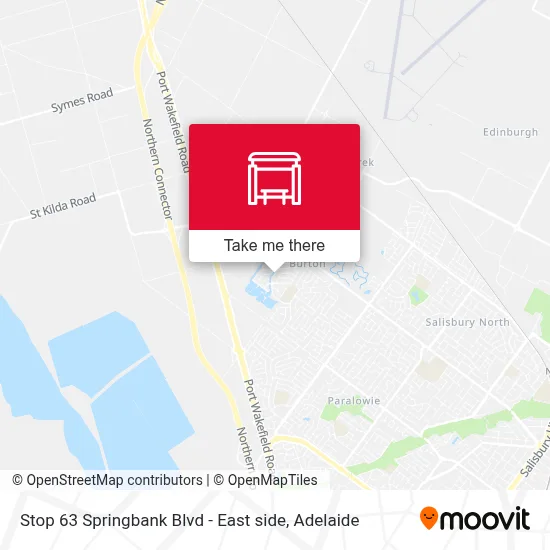 Mapa Stop 63 Springbank Blvd - East side