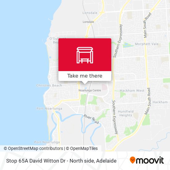 Stop 65A David Witton Dr - North side map