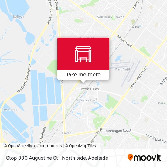 Stop 33C Augustine St - North side map