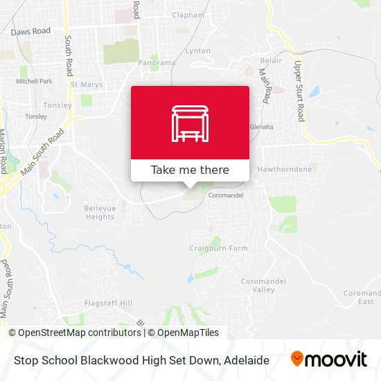 Stop School Blackwood High Set Down map