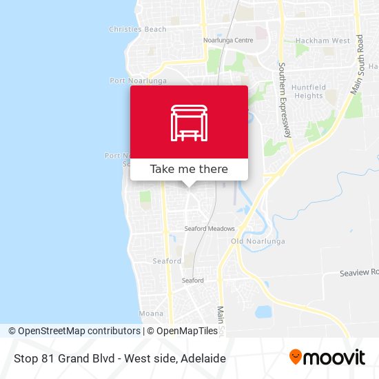 Stop 81 Grand Blvd - West side map