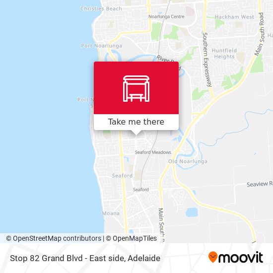 Stop 82 Grand Blvd - East side map